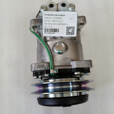 Hyunsang Excavator Parts Air Compressor 23B-07-61112 for  Motor Grader GD535-5 GD555-5 GD655-5 GD655-6 GD675-3E0 GD675-5