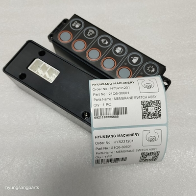 Hyunsang Excavator Parts Membrane Switch Assy 21Q6-30601 21Q630601 For R125LCR-9A R140LC9A