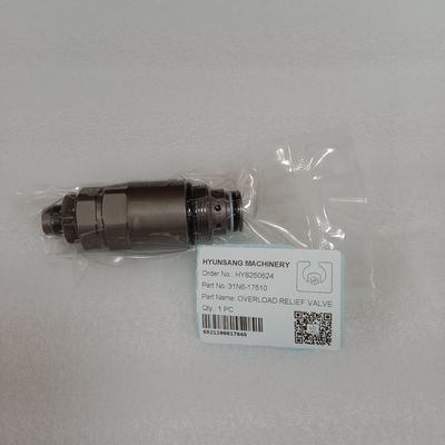현대 R210LC-7 R220-7 굴착기용 Hyunsang 굴착기 부품 오버로드 릴리프 밸브 31N6-17510