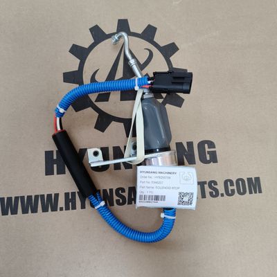 Hyunsang Excavator Parts Solenoid Stop 5346207 for Cummins 6CT Diesel Engine