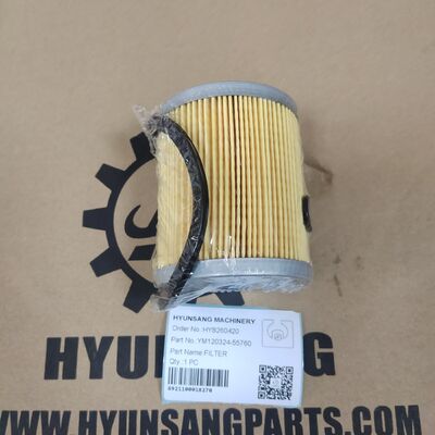Hyunsang Excavator Parts Fuel Separator Filter YM-120324-55760 For 3JH5E 4JH 4LH Diesel Engines